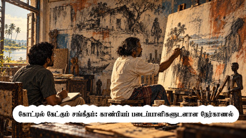 கோட்டில் கேட்கும் சங்கீதம்: காண்பியப் படைப்பாளிகளுடனான நேர்காணல்
