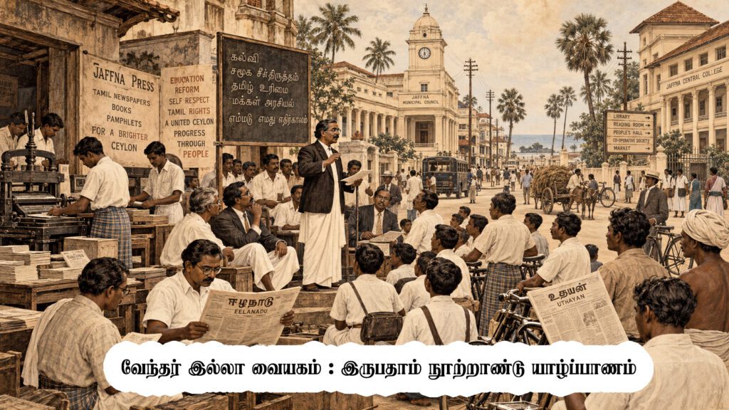 வேந்தர் இல்லா வையகம் : இருபதாம் நூற்றாண்டு யாழ்ப்பாணம்